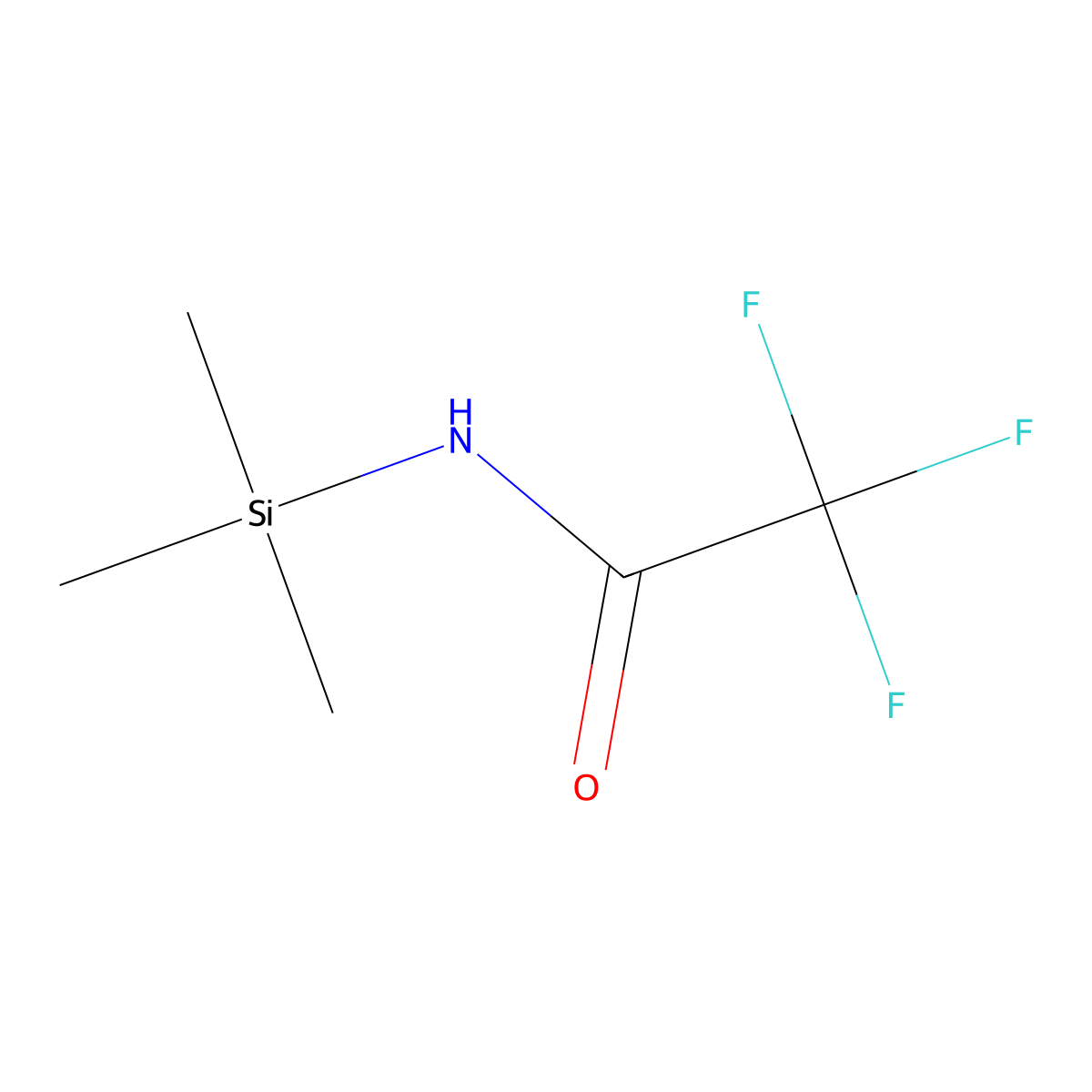 2,2,2-trifluoro-N-(trimethylsilyl)acetamide molecular structure, CAS 55982-15-5