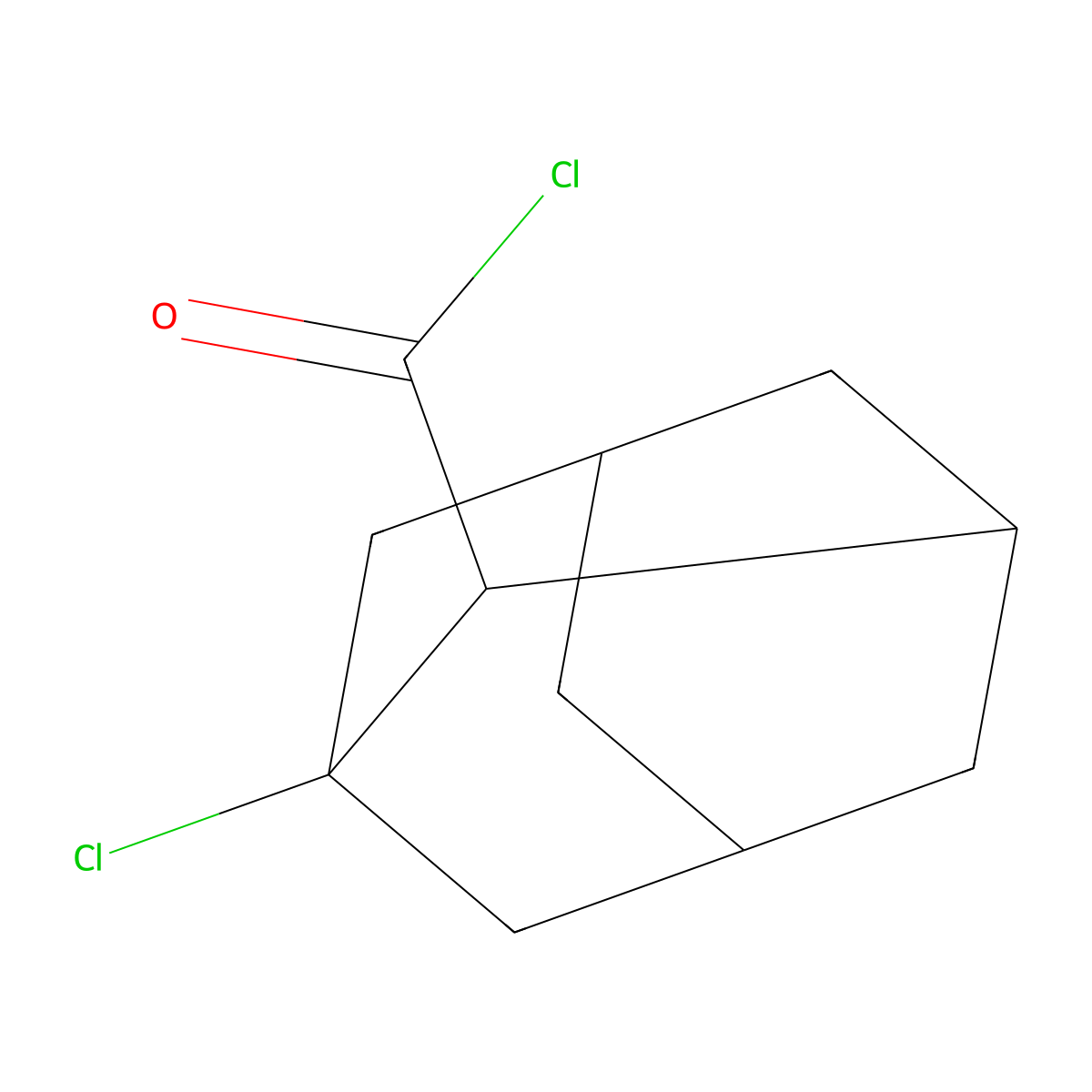 1-Chloroadamantanecarboxylic acid chloride molecular structure, CAS 55982-64-4