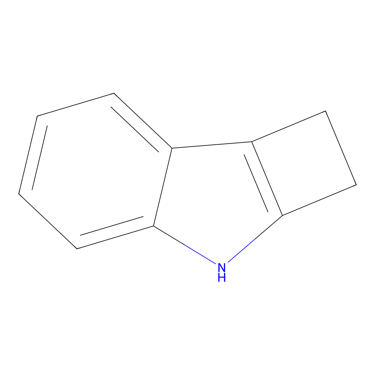 2,3-dihydro-1H-cyclobuta[b]indole molecular structure, CAS 55982-89-3