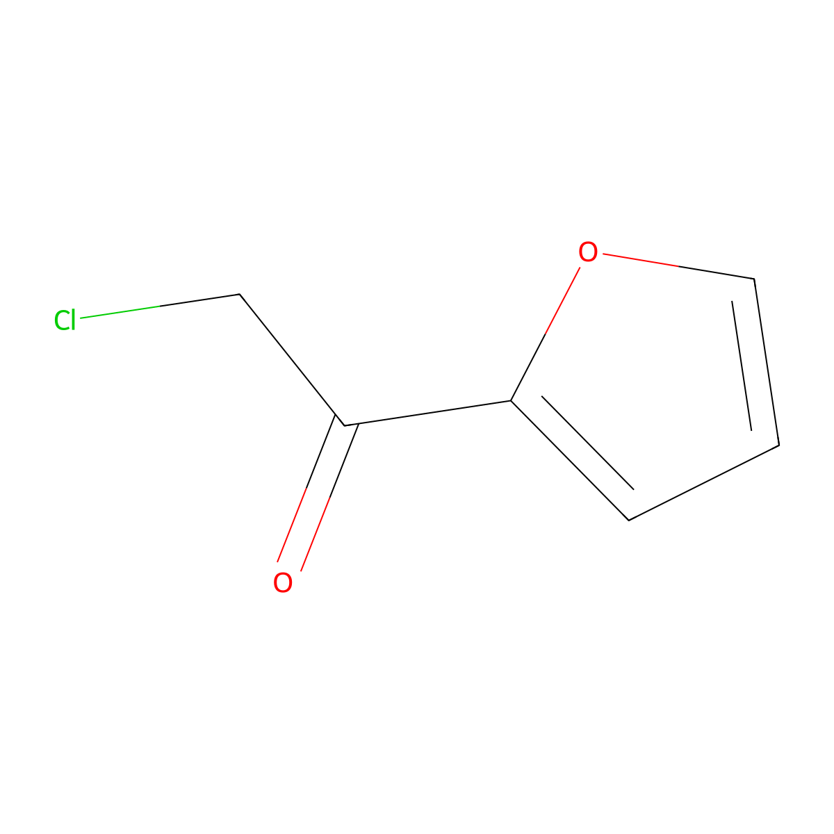 2-Chloro-1-(furan-2-yl)ethan-1-one molecular structure, CAS 55984-17-3