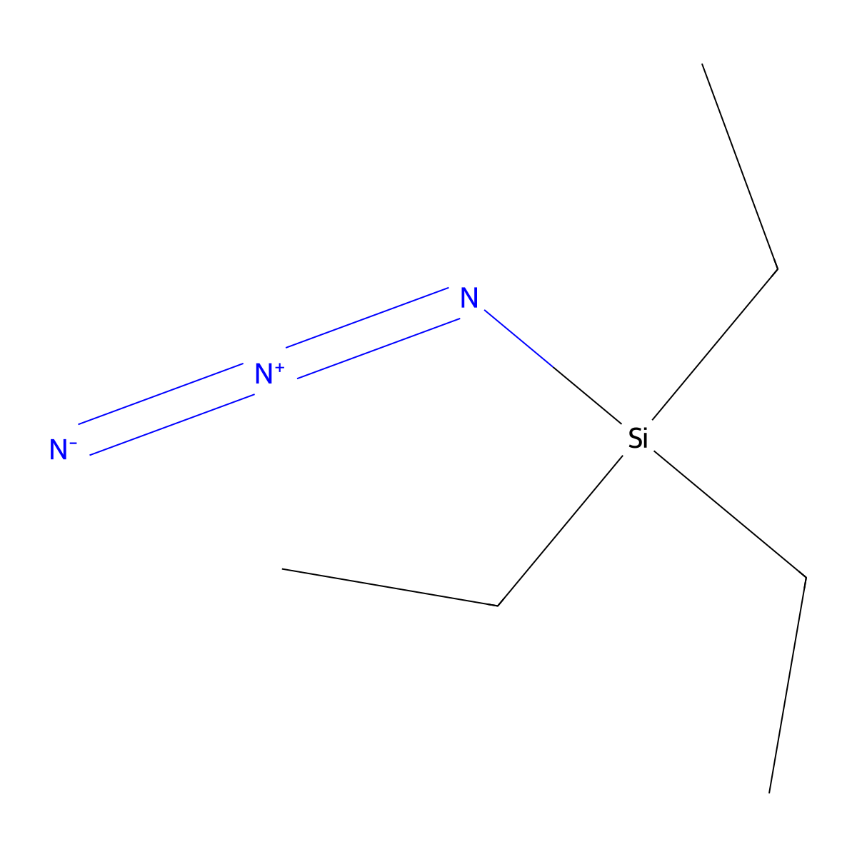 Silane, azidotriethyl- molecular structure, CAS 5599-32-6
