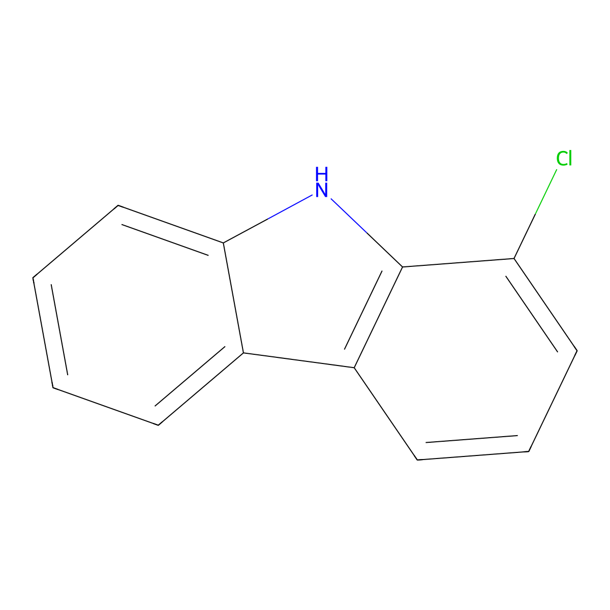 1-Chloro-9H-carbazole molecular structure, CAS 5599-70-2