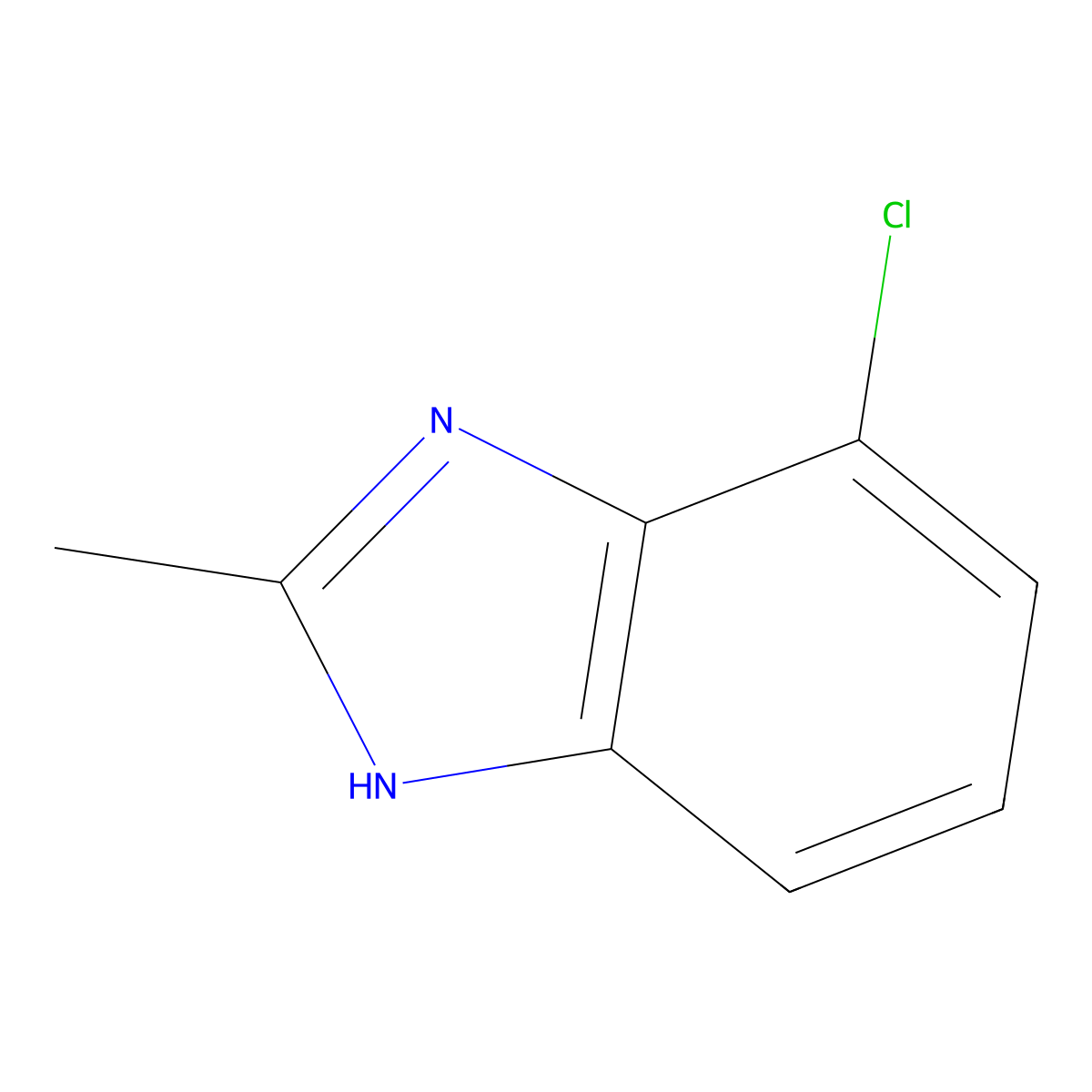 4-Chloro-2-methyl-1H-benzo[d]imidazole molecular structure, CAS 5599-82-6
