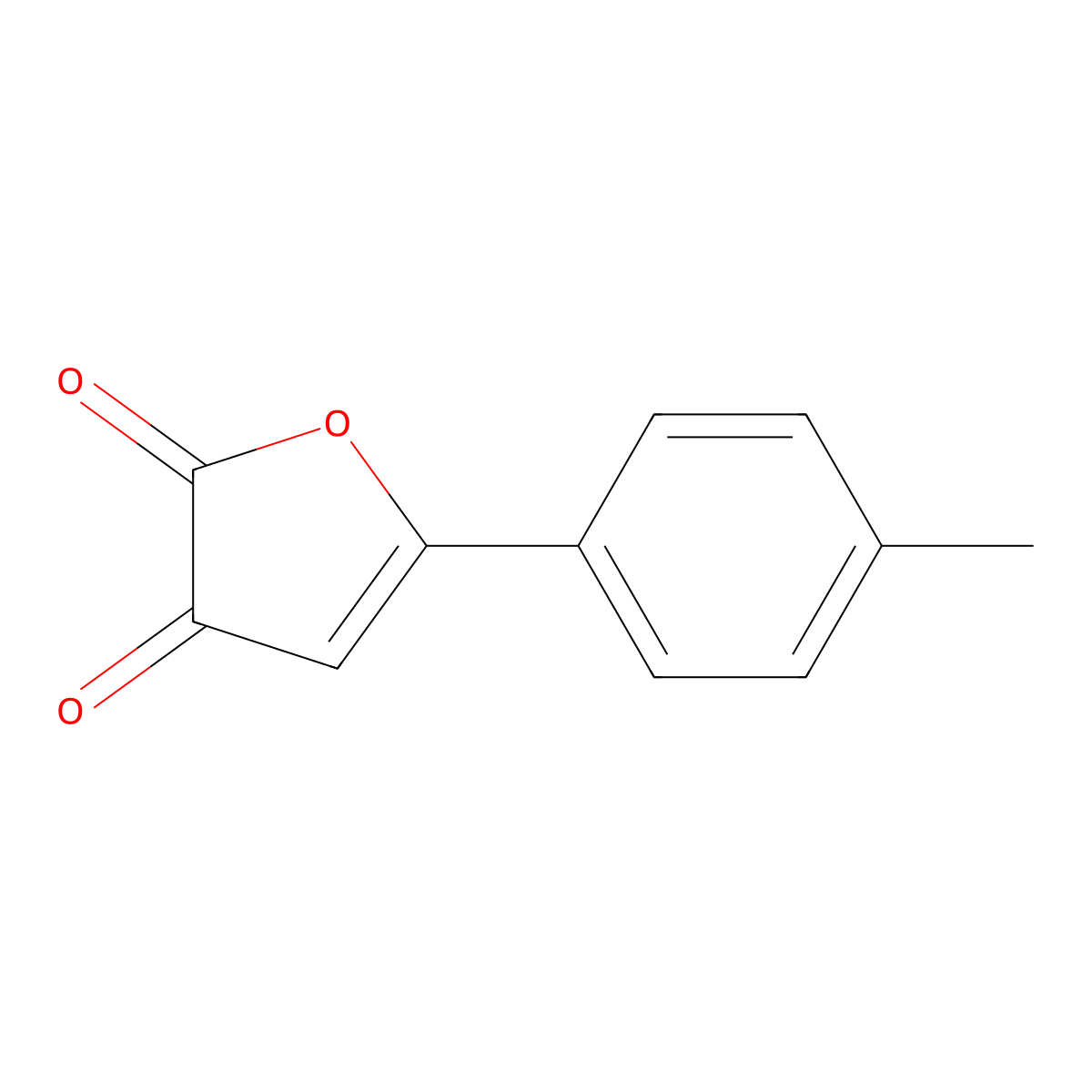 5-(4-Methylphenyl)furan-2,3-dione molecular structure, CAS 55991-68-9