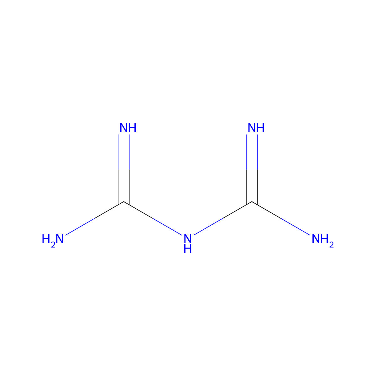 Biguanide molecular structure, CAS 56-03-1