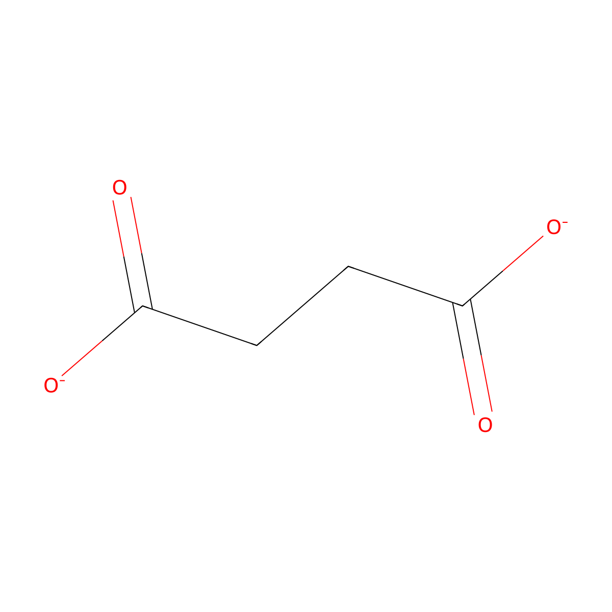 Succinate molecular structure, CAS 56-14-4