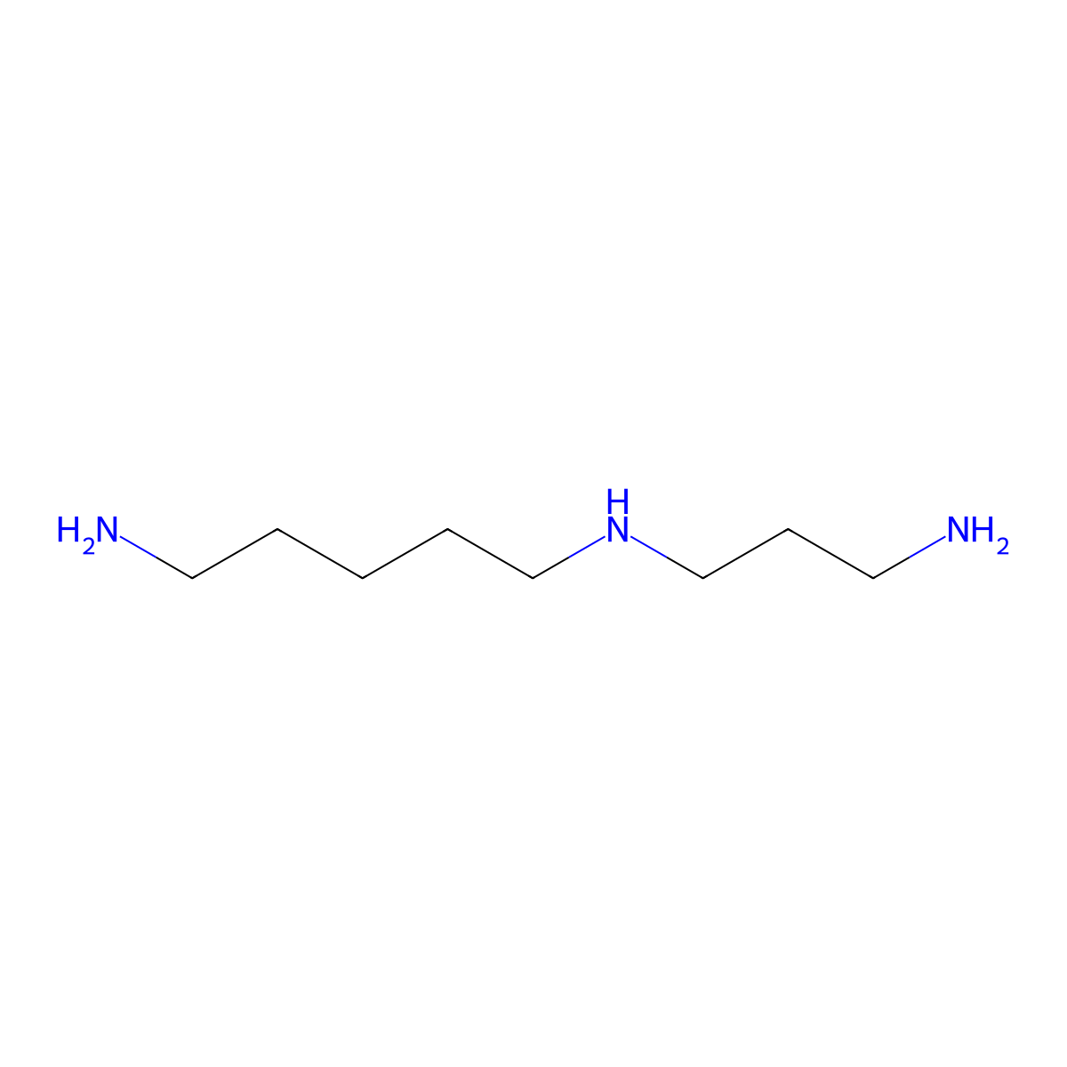 (3-Aminopropyl)cadaverine molecular structure, CAS 56-19-9