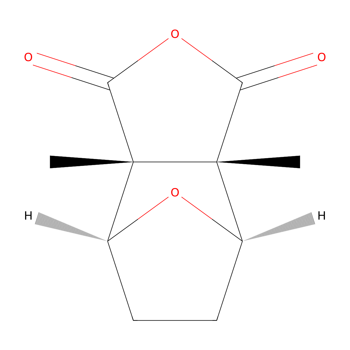 Cantharidin molecular structure, CAS 56-25-7