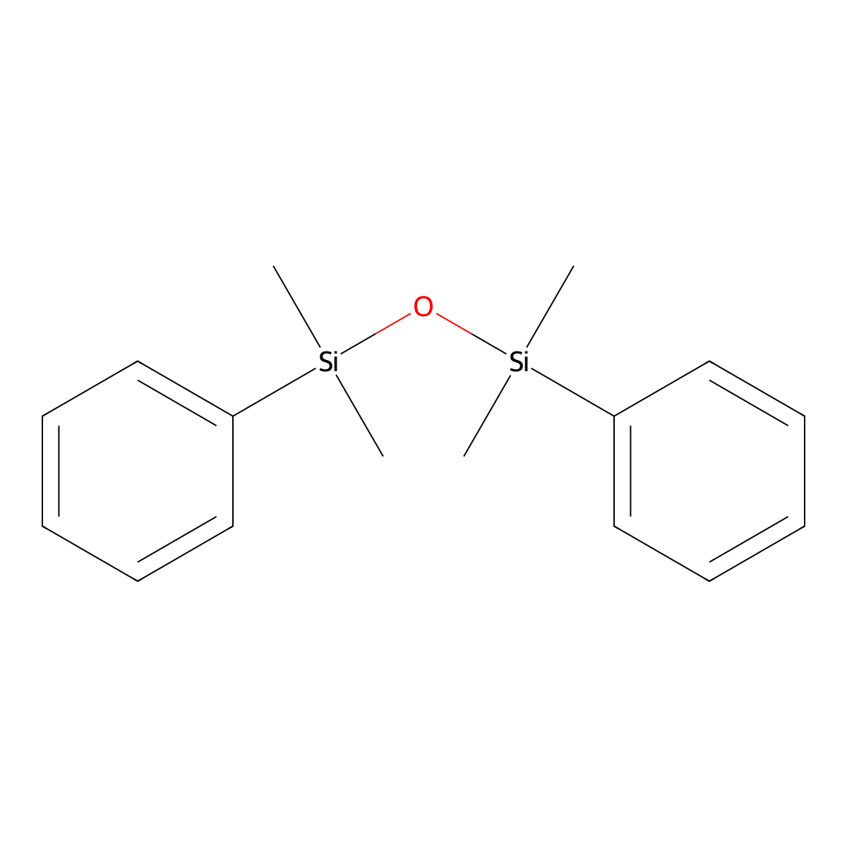 1,3-Diphenyltetramethyldisiloxane molecular structure, CAS 56-33-7