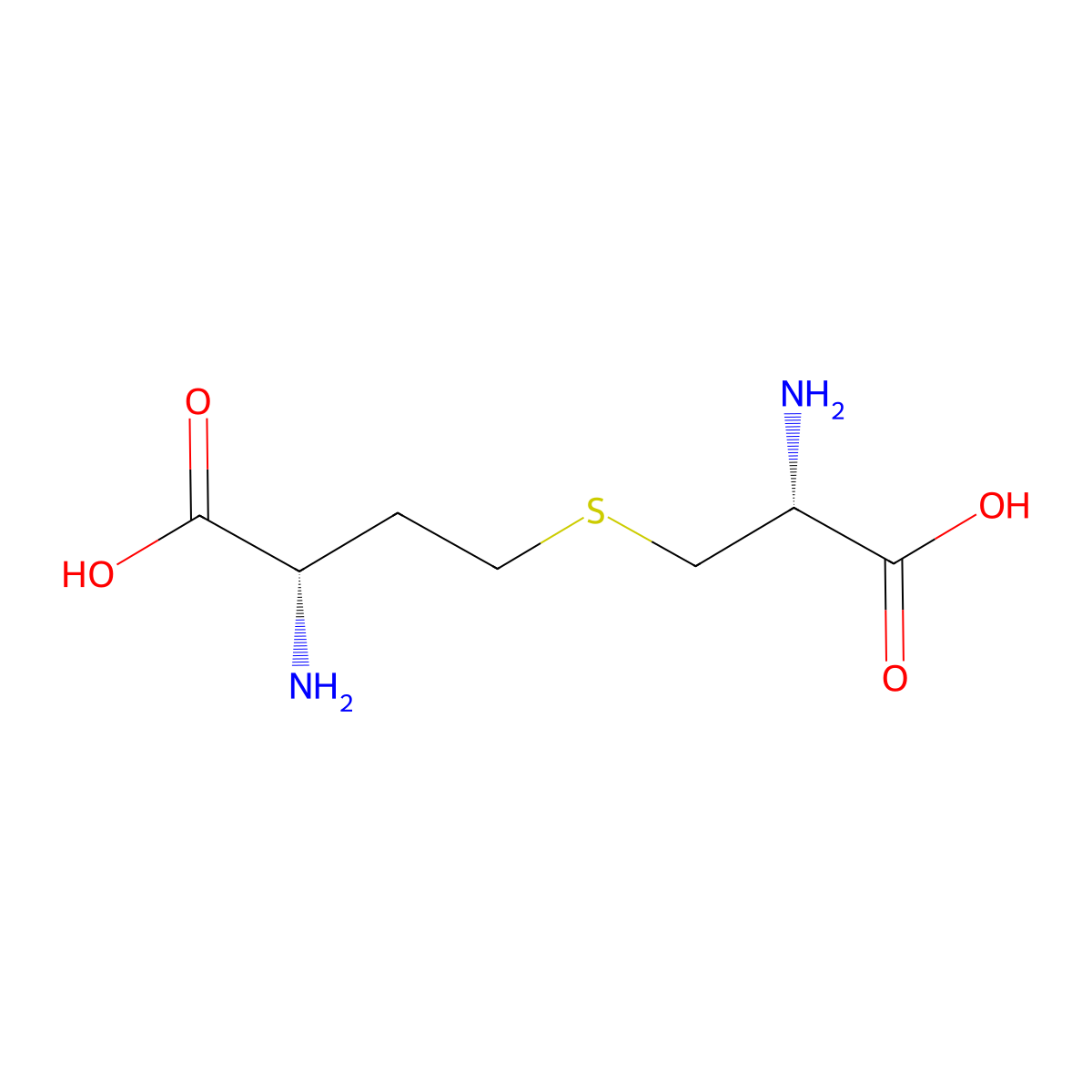 L-Cystathionine molecular structure, CAS 56-88-2