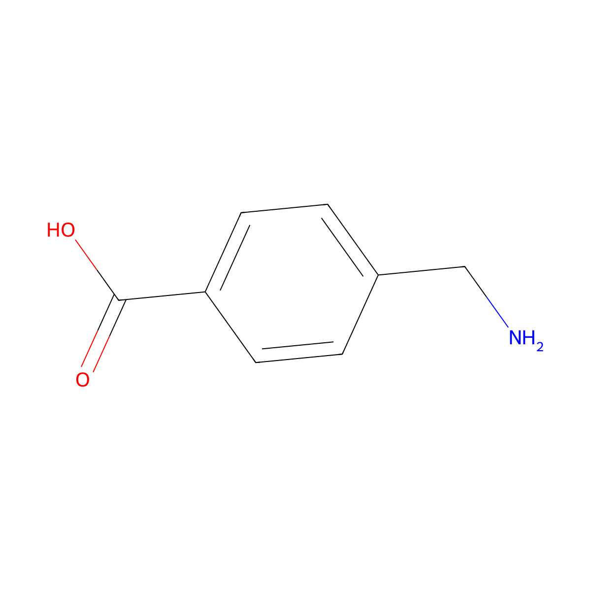 4-(Aminomethyl)Benzoic Acid molecular structure, CAS 56-91-7