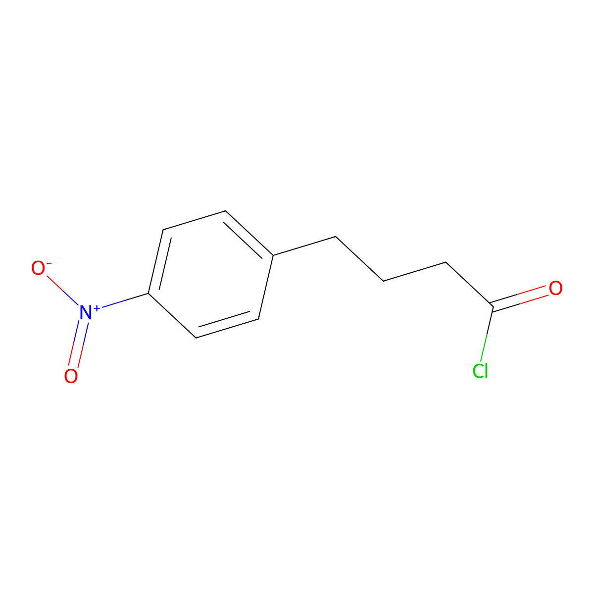 4-(4-Nitrophenyl)butyryl chloride molecular structure, CAS 5600-63-5