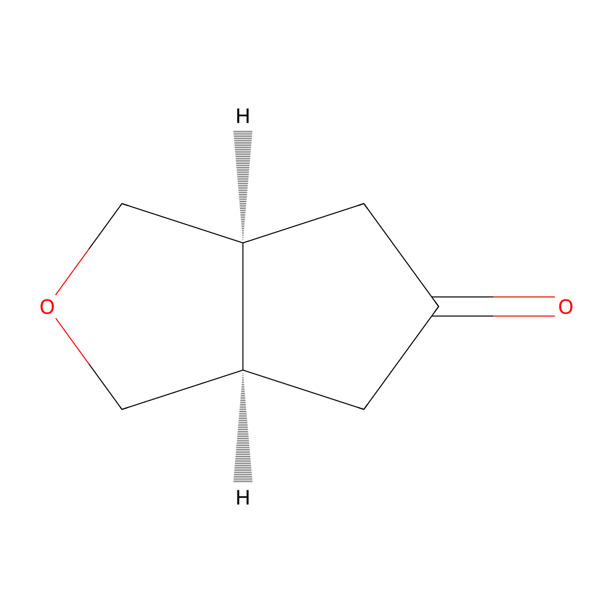 1H-Cyclopenta[c]furan-5(3H)-one, tetrahydro-, cis- molecular structure, CAS 56000-23-8