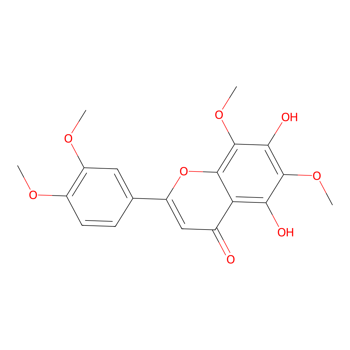 Hymenoxin molecular structure, CAS 56003-01-1