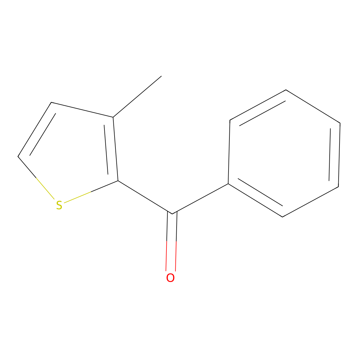(3-Methylthiophen-2-yl)(phenyl)methanone molecular structure, CAS 56004-62-7