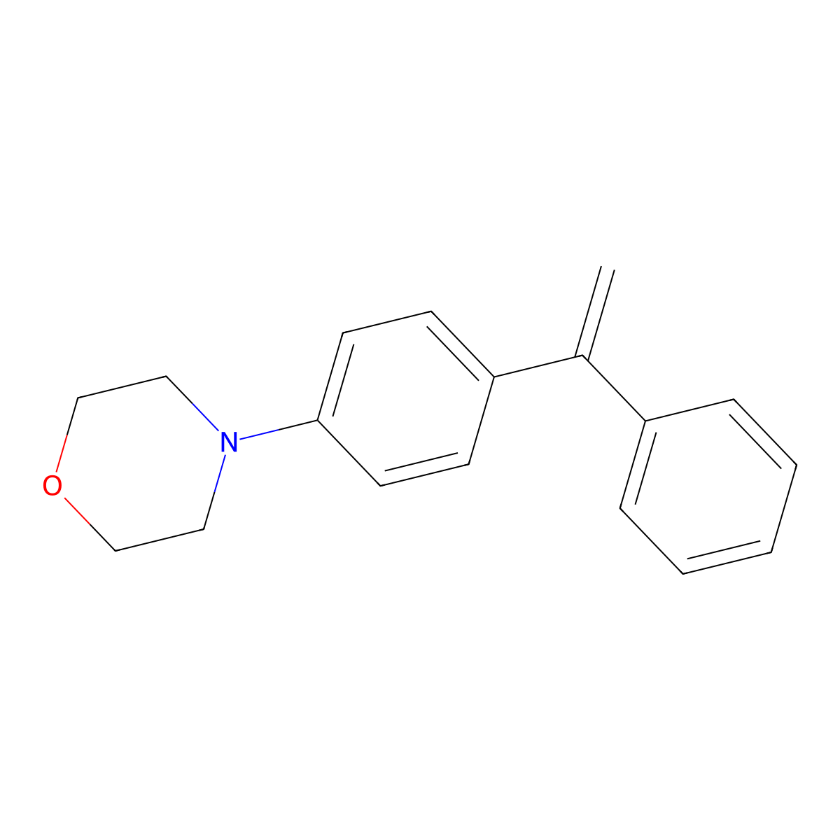 4-[4-(1-Phenylethenyl)phenyl]morpholine molecular structure, CAS 560070-06-6