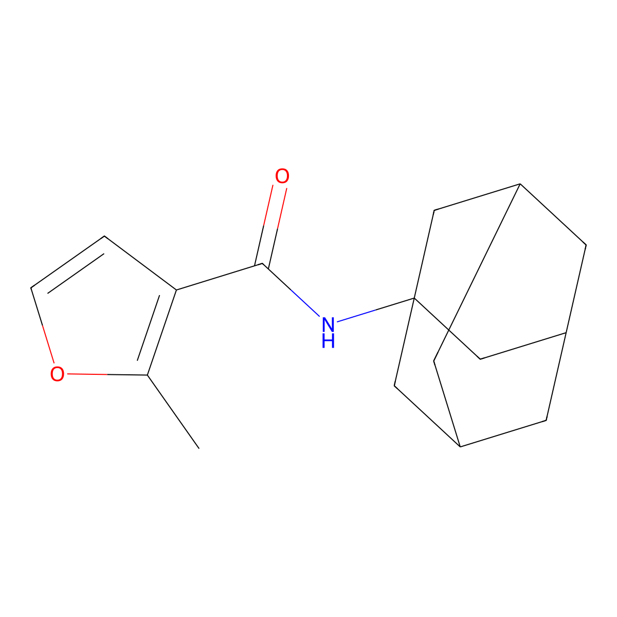 N-(Adamantan-1-YL)-2-methylfuran-3-carboxamide molecular structure, CAS 560074-64-8