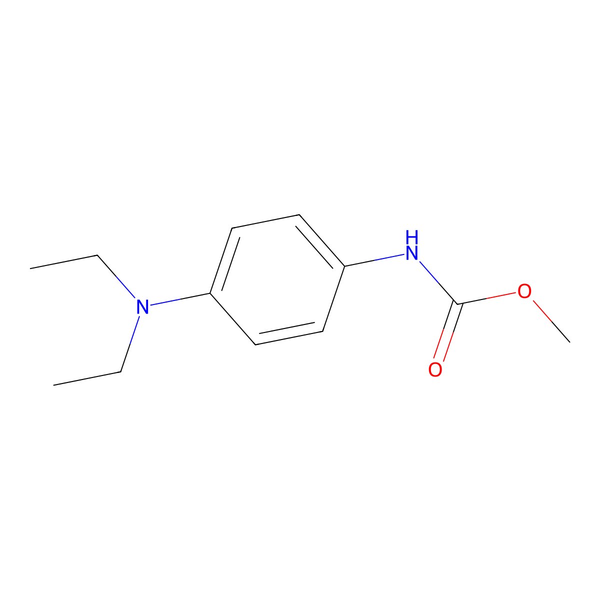 Methyl [4-(diethylamino)phenyl]carbamate molecular structure, CAS 560074-94-4