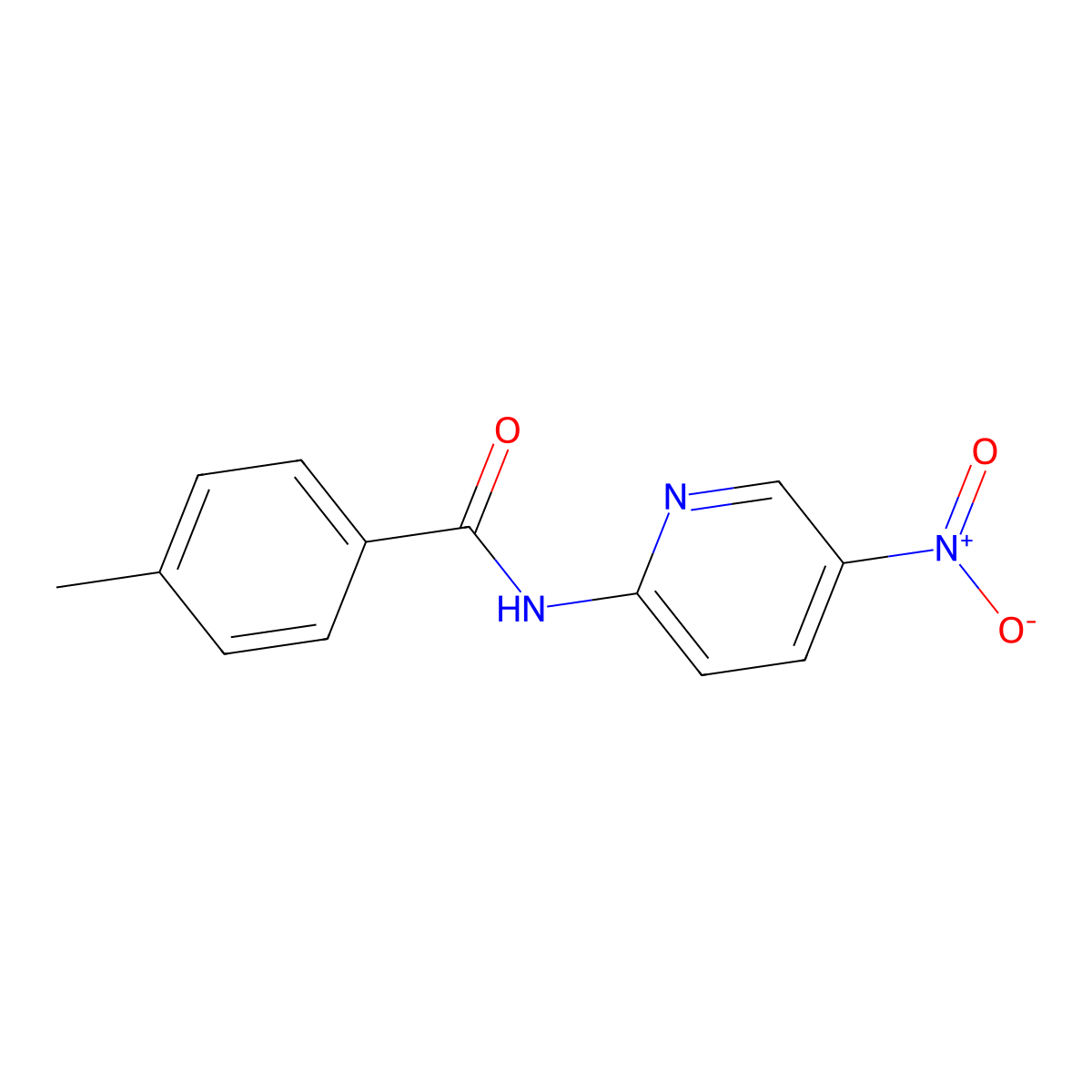 4-methyl-N-(5-nitropyridin-2-yl)benzamide molecular structure, CAS 560078-54-8