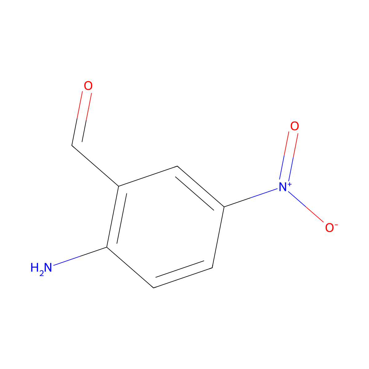 2-Amino-5-nitrobenzaldehyde molecular structure, CAS 56008-61-8