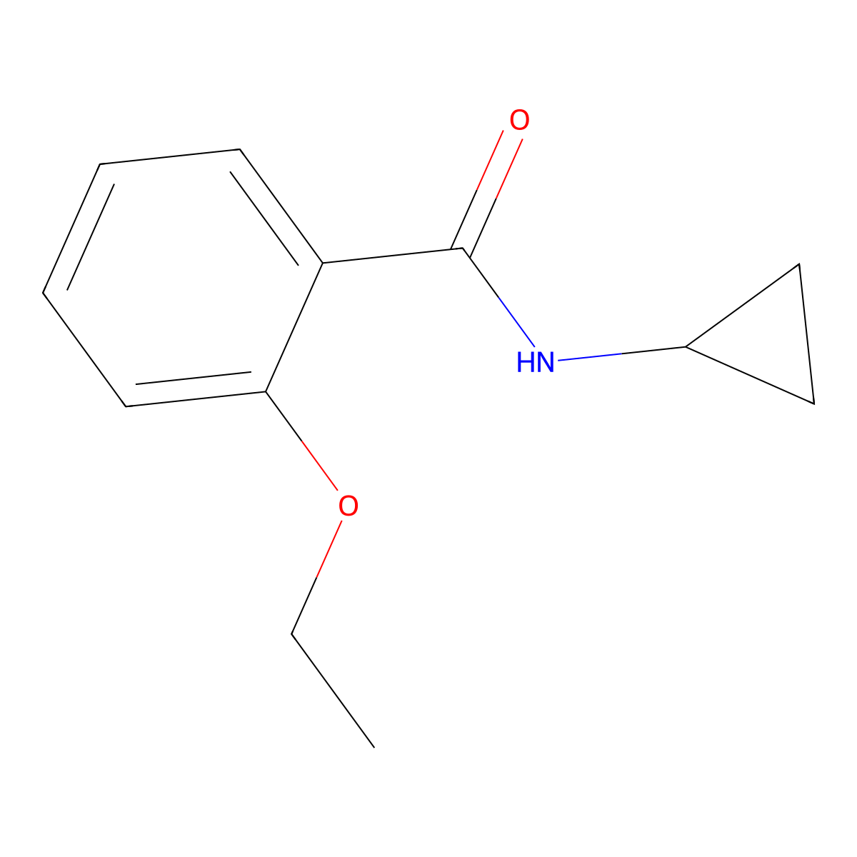 N-cyclopropyl-2-ethoxybenzamide molecular structure, CAS 560080-55-9
