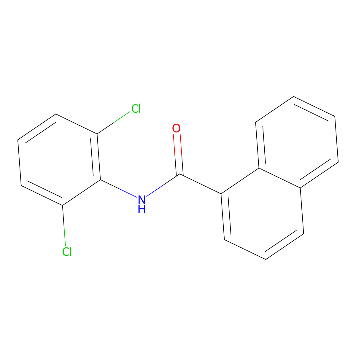 N-(2,6-Dichlorophenyl)-1-naphthamide molecular structure, CAS 560089-44-3
