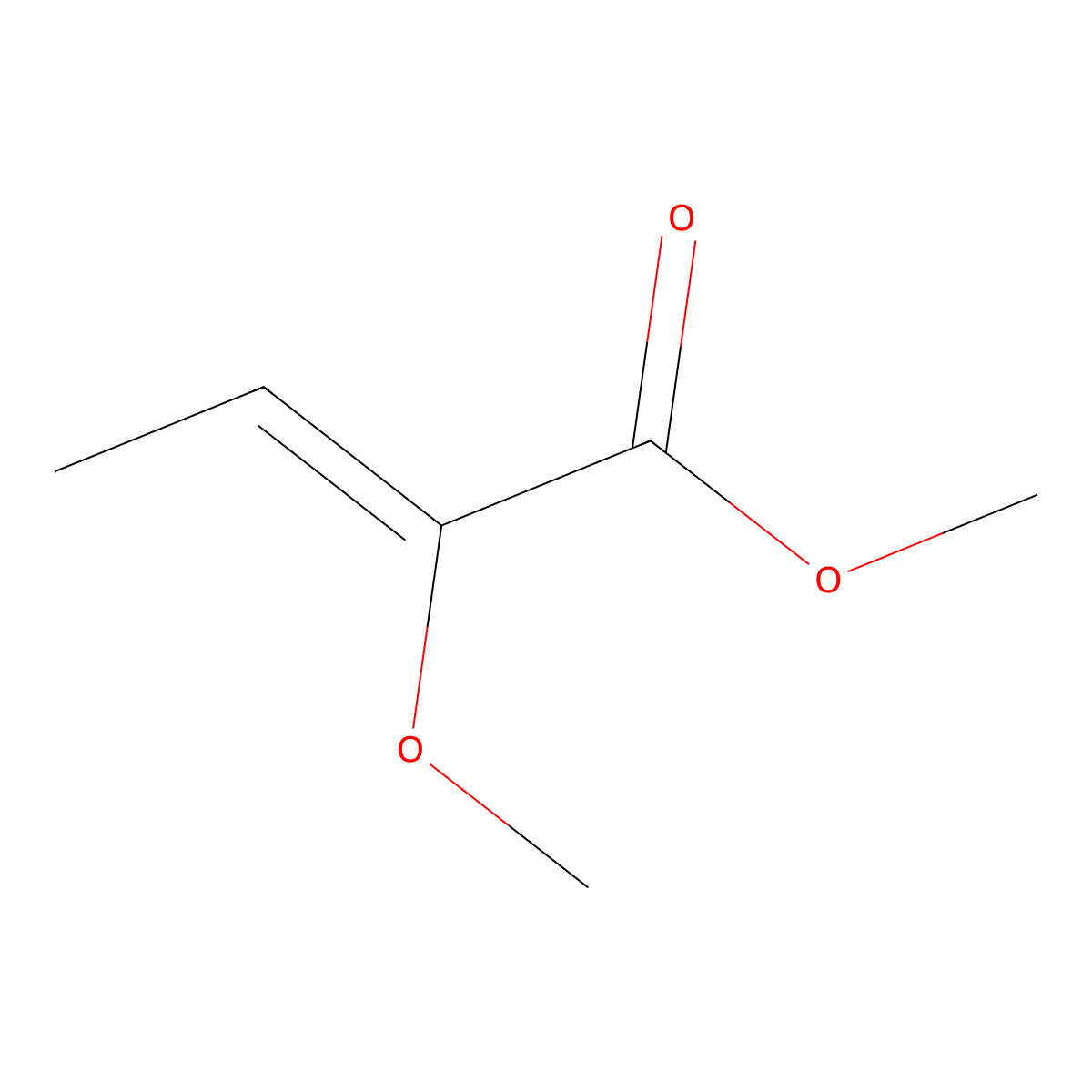 2-Methoxycrotonic acid methyl ester molecular structure, CAS 56009-30-4