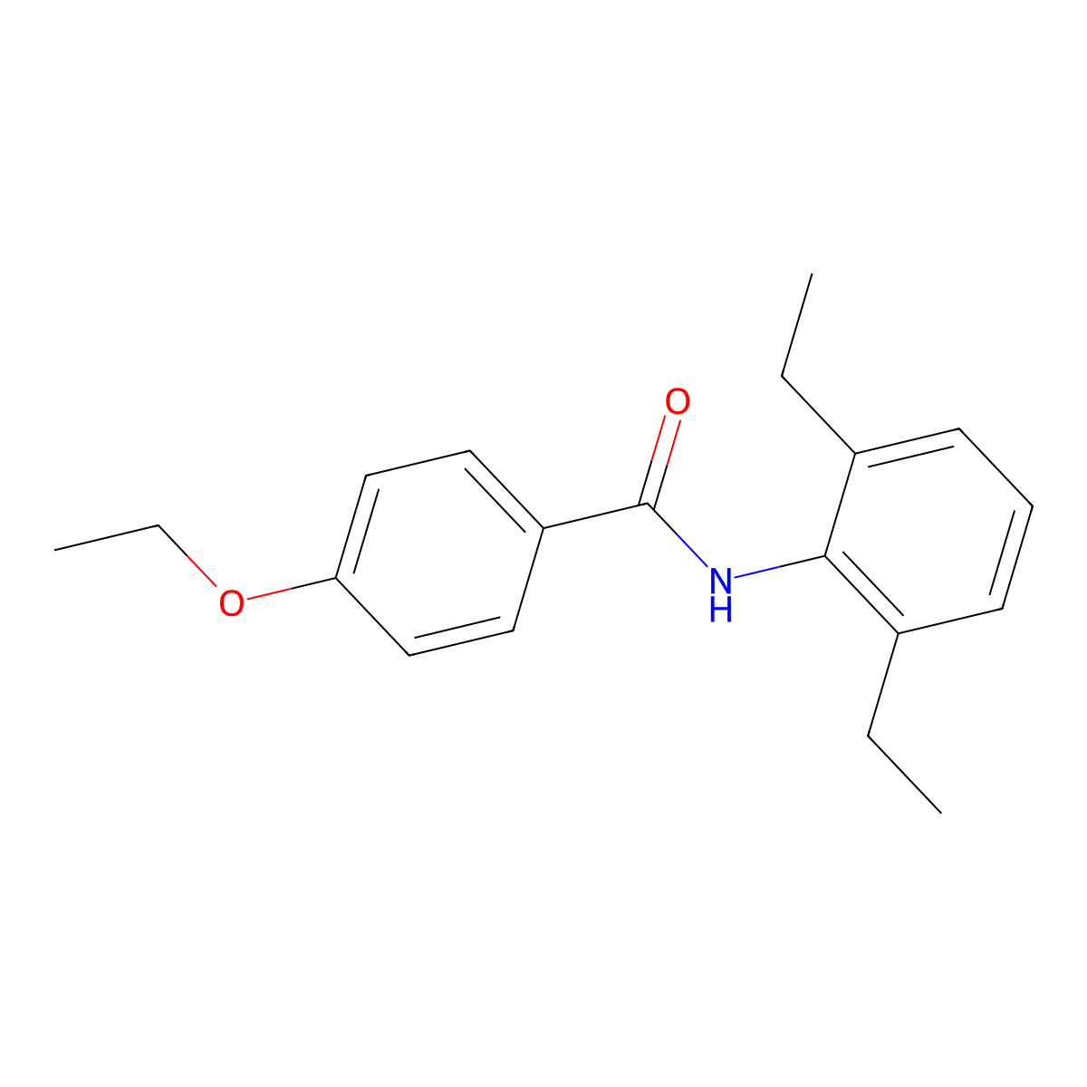 N-(2,6-diethylphenyl)-4-ethoxybenzamide molecular structure, CAS 560092-40-2