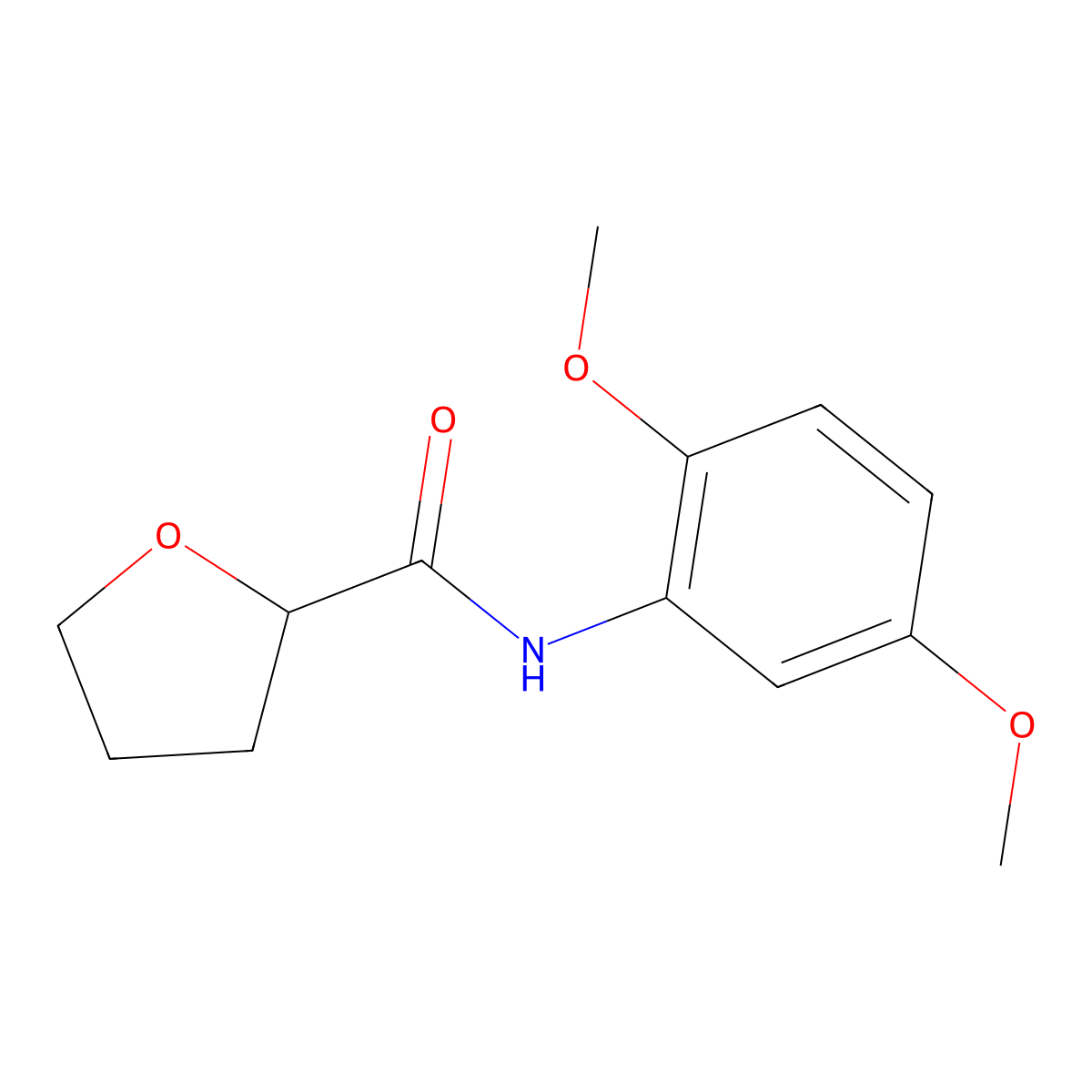 N-(2,5-dimethoxyphenyl)oxolane-2-carboxamide molecular structure, CAS 560096-56-2