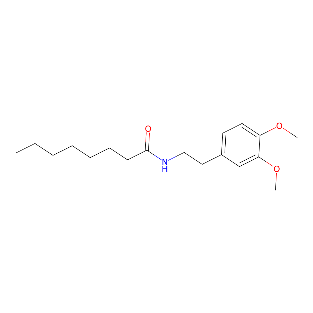 N-[2-(3,4-Dimethoxyphenyl)ethyl]octanamide molecular structure, CAS 560096-57-3
