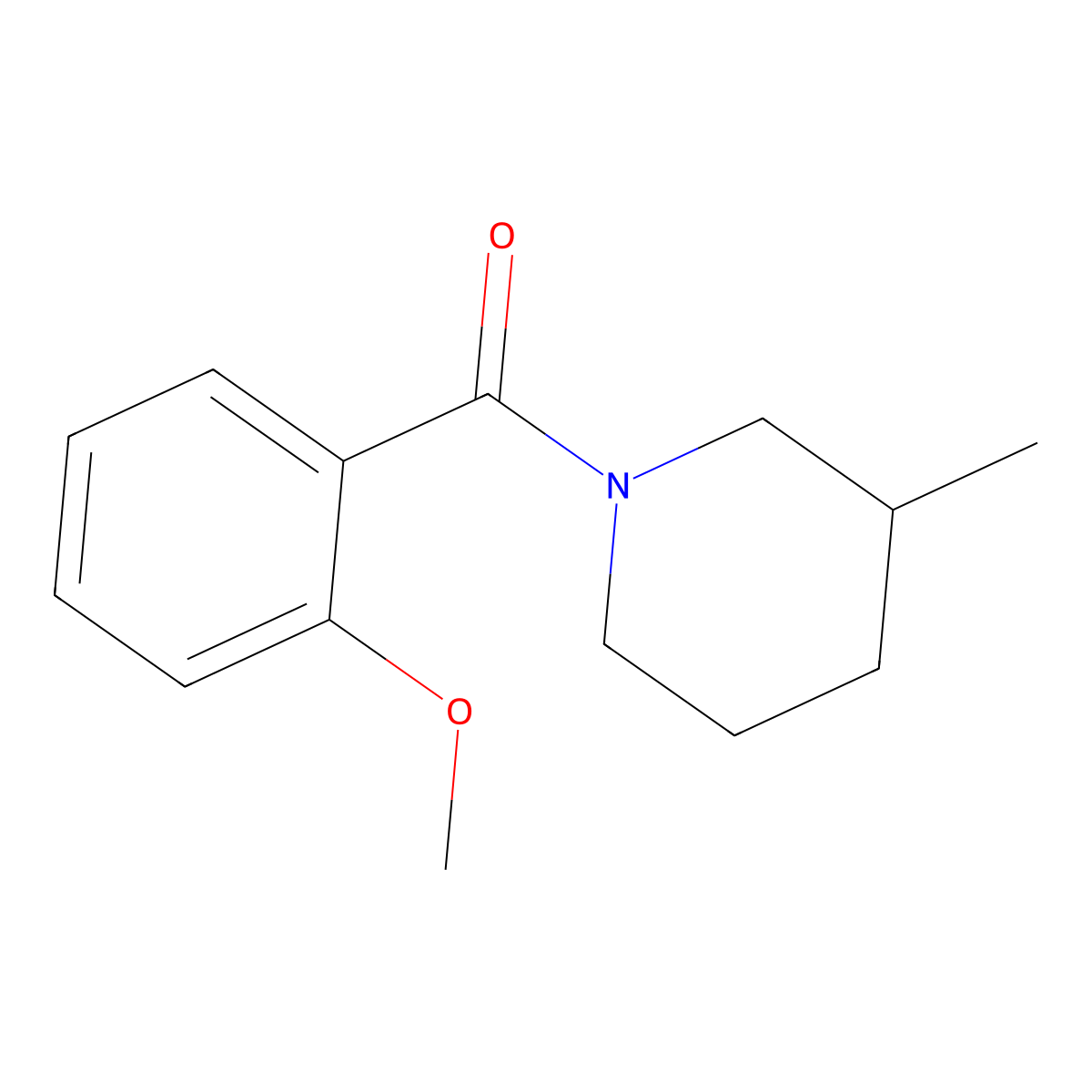 (2-Methoxyphenyl)(3-methylpiperidin-1-yl)methanone molecular structure, CAS 560098-24-0