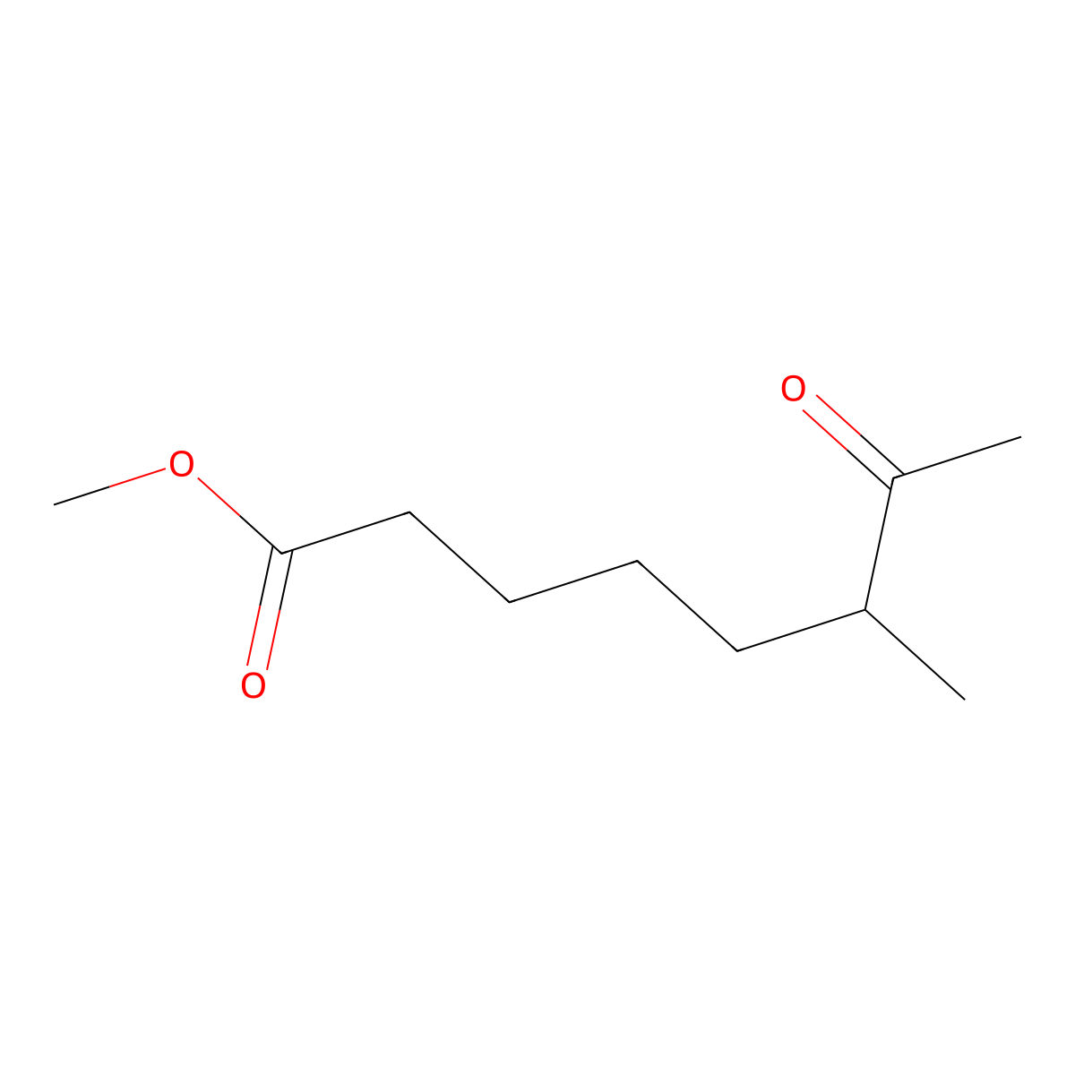 Methyl 6-methyl-7-oxooctanoate molecular structure, CAS 5601-58-1