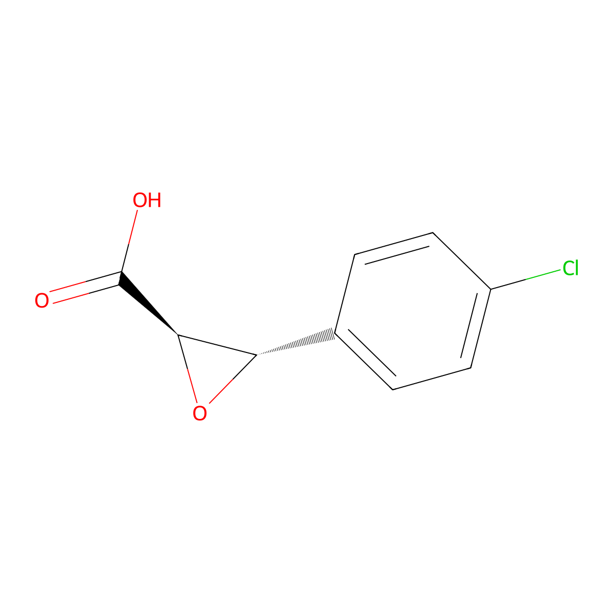 rac-(2R,3S)-3-(4-chlorophenyl)oxirane-2-carboxylic acid molecular structure, CAS 56010-48-1