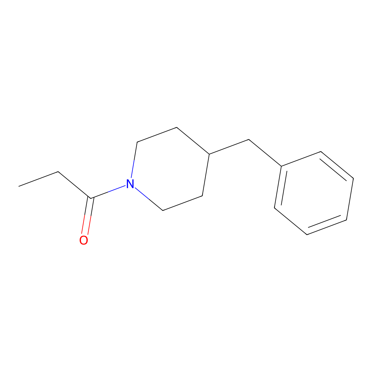 1-(4-Benzylpiperidin-1-yl)propan-1-one molecular structure, CAS 560100-73-4