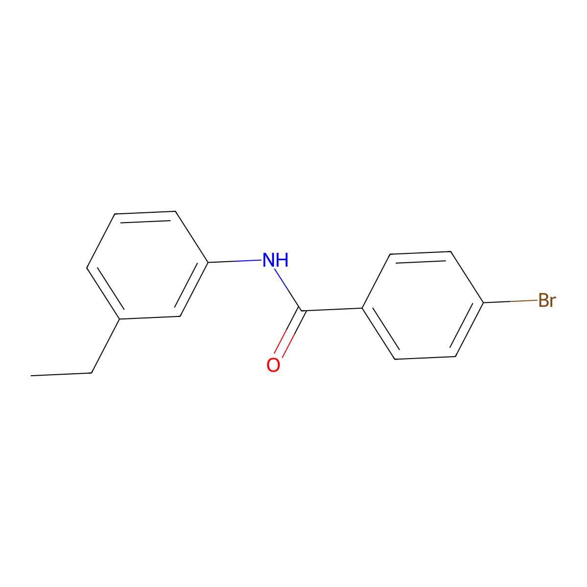 4-bromo-N-(3-ethylphenyl)benzamide molecular structure, CAS 560102-93-4