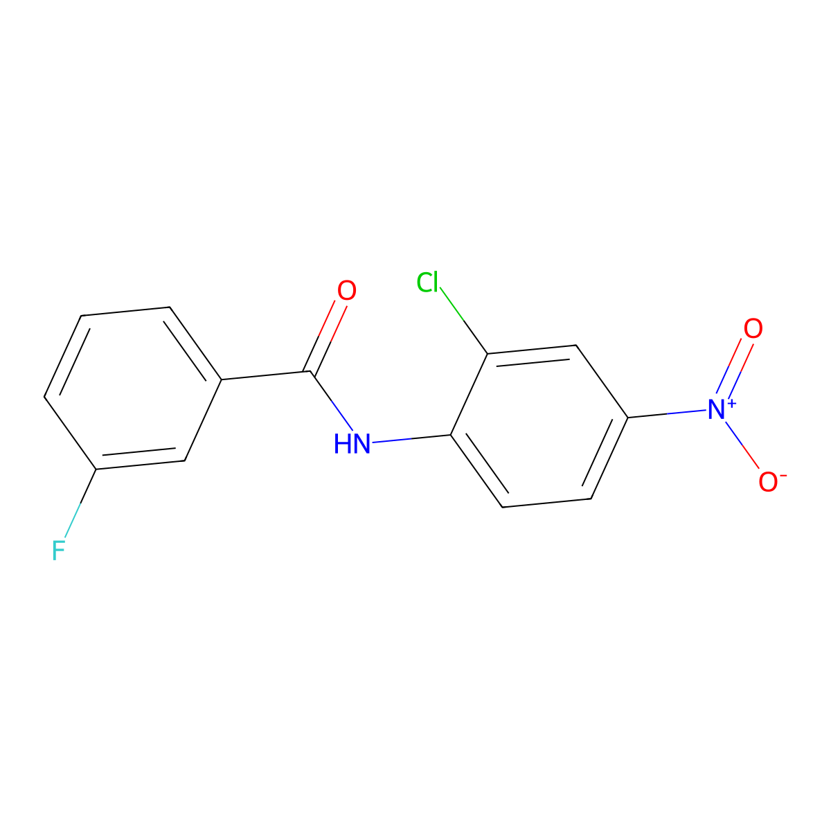 N-(2-chloro-4-nitrophenyl)-3-fluorobenzamide molecular structure, CAS 560107-05-3