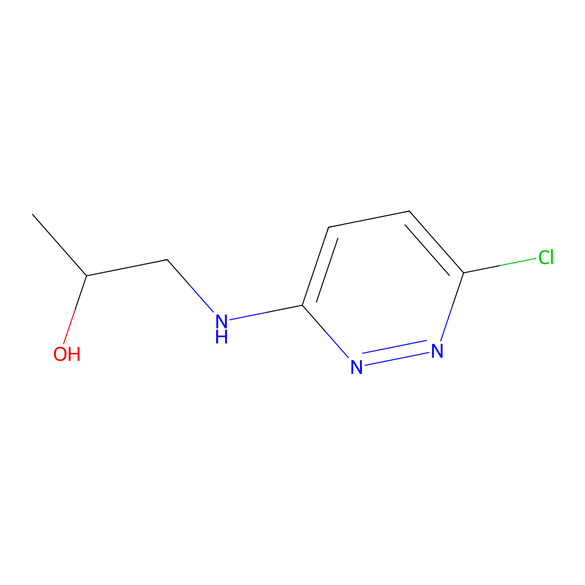 1-((6-Chloropyridazin-3-YL)amino)propan-2-OL molecular structure, CAS 560109-24-2