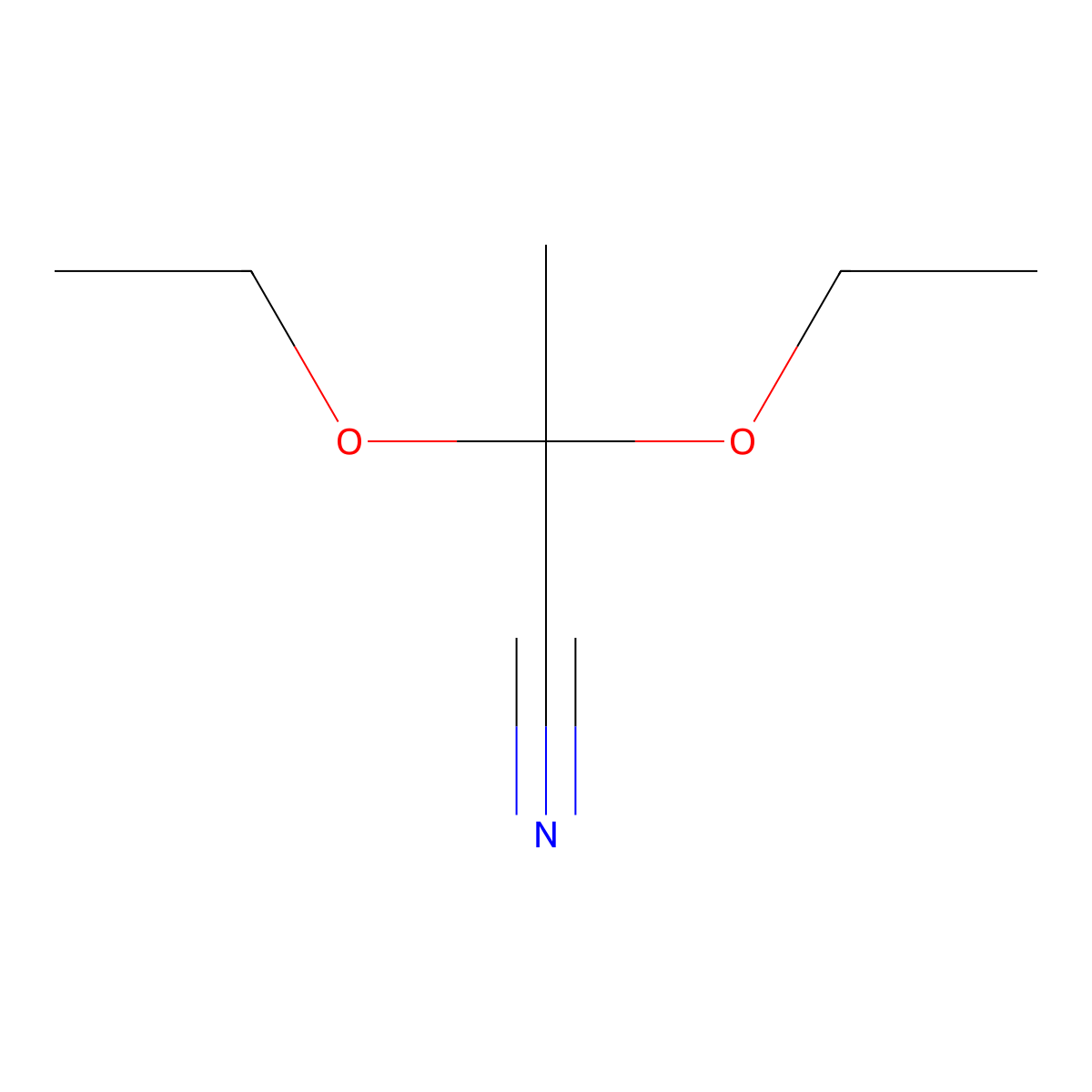 2,2-Diethoxypropionitrile molecular structure, CAS 56011-12-2