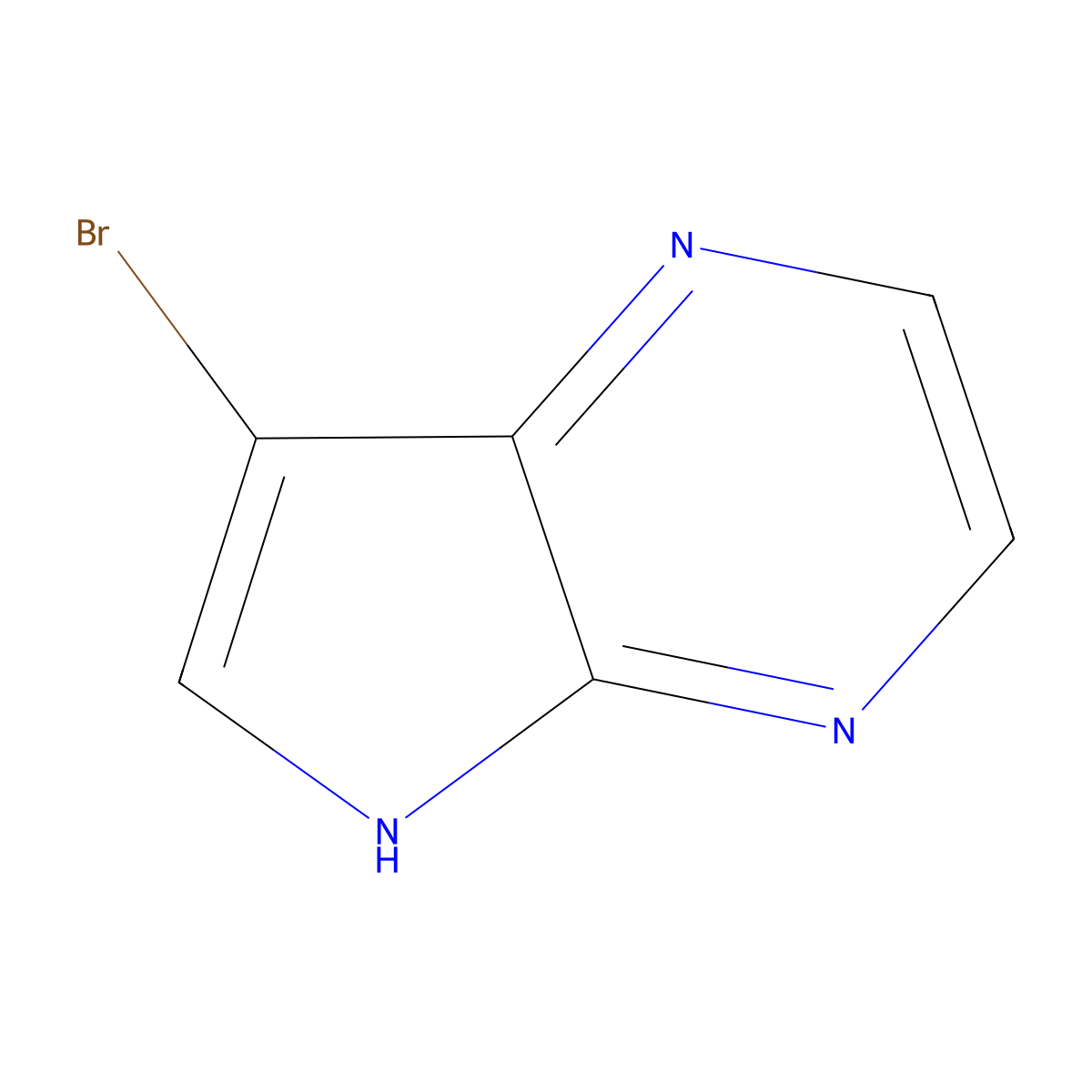3-Bromo-4,7-diazaindole molecular structure, CAS 56015-31-7