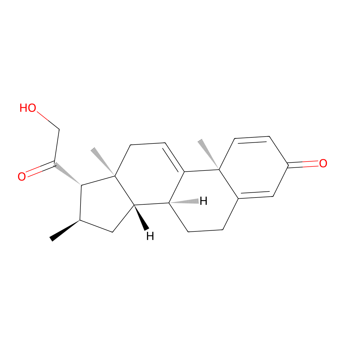 21-Hydroxy-16alpha-methylpregna-1,4,9(11)-triene-3,20-dione molecular structure, CAS 56016-90-1
