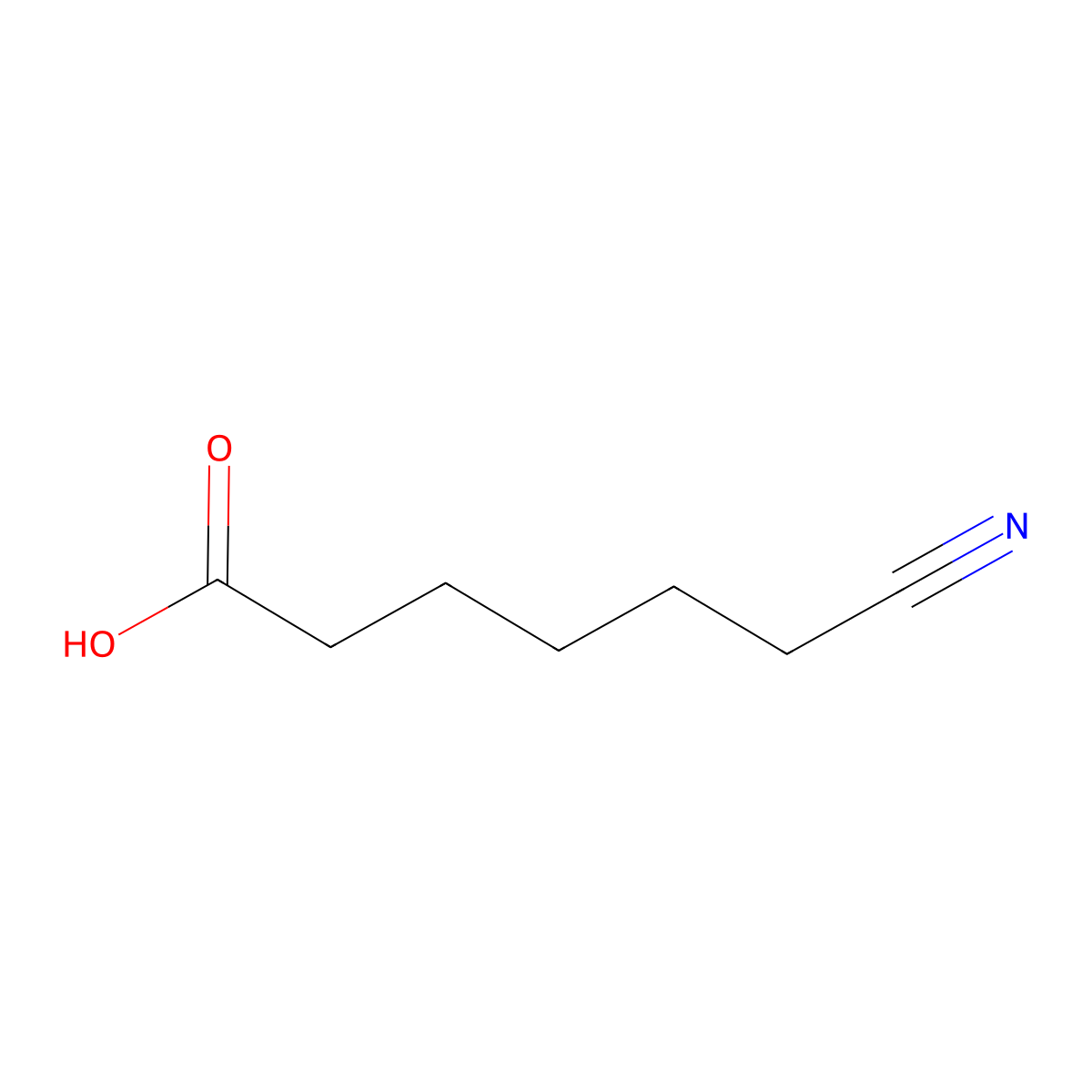 6-Cyanohexanoic acid molecular structure, CAS 5602-19-7