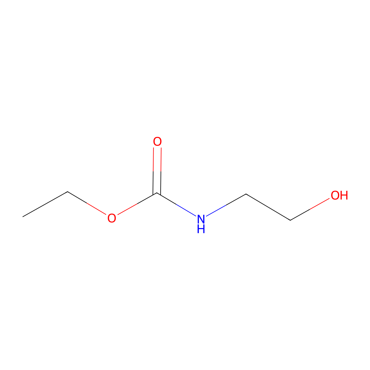 ethyl N-(2-hydroxyethyl)carbamate molecular structure, CAS 5602-93-7