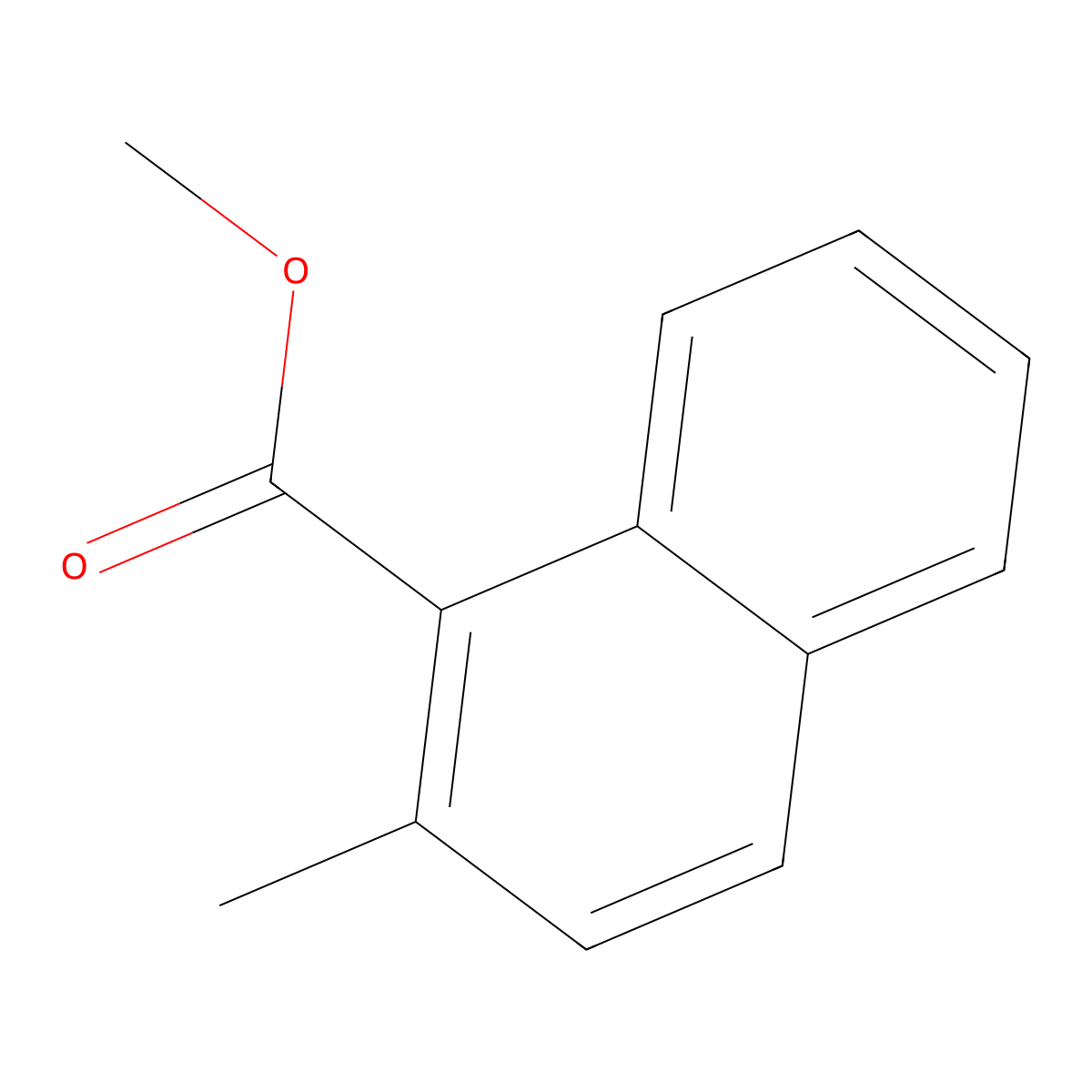 Methyl 2-methyl-1-naphthoate molecular structure, CAS 56020-58-7