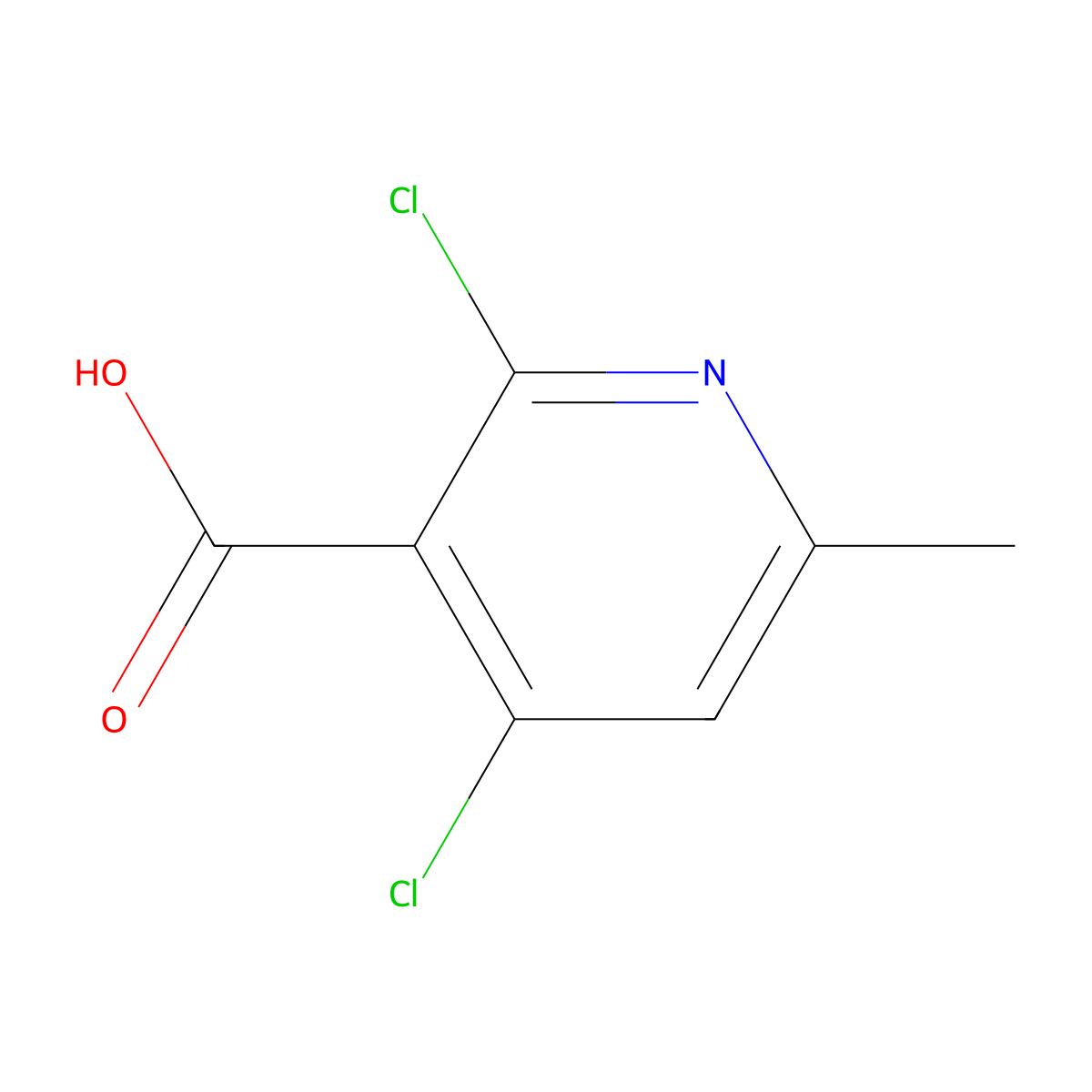 2,4-Dichloro-6-methylnicotinic acid molecular structure, CAS 56022-07-2