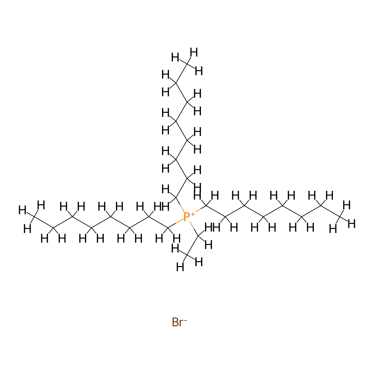 Phosphonium, ethyltrioctyl-, bromide (1:1) molecular structure, CAS 56022-37-8