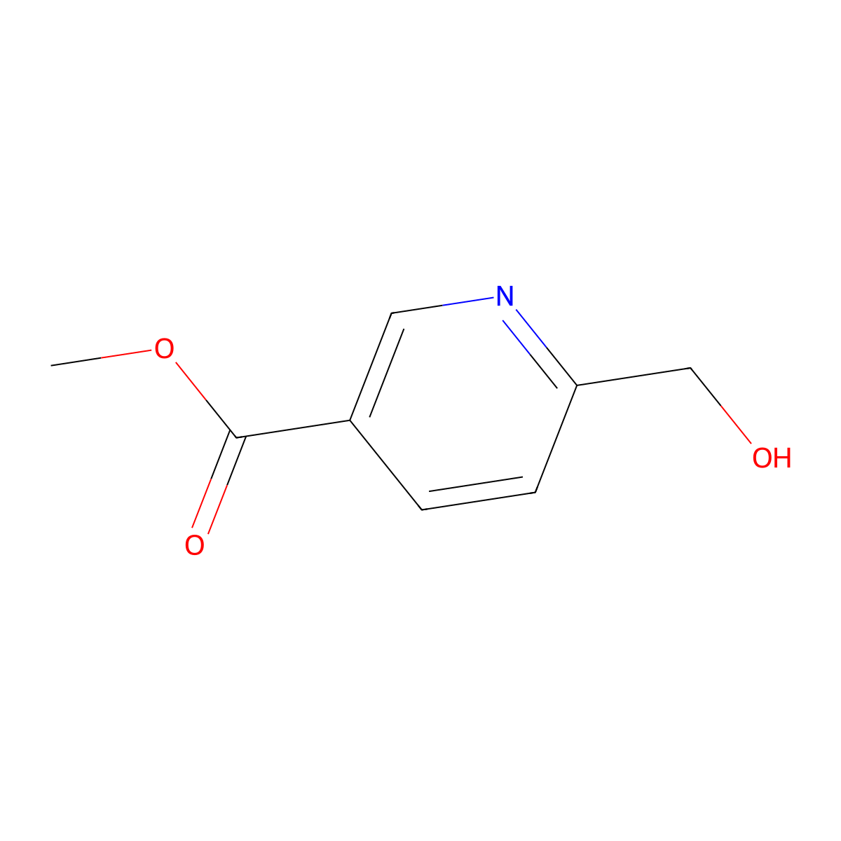 6-Hydroxymethyl-nicotinic acid methyl ester molecular structure, CAS 56026-36-9