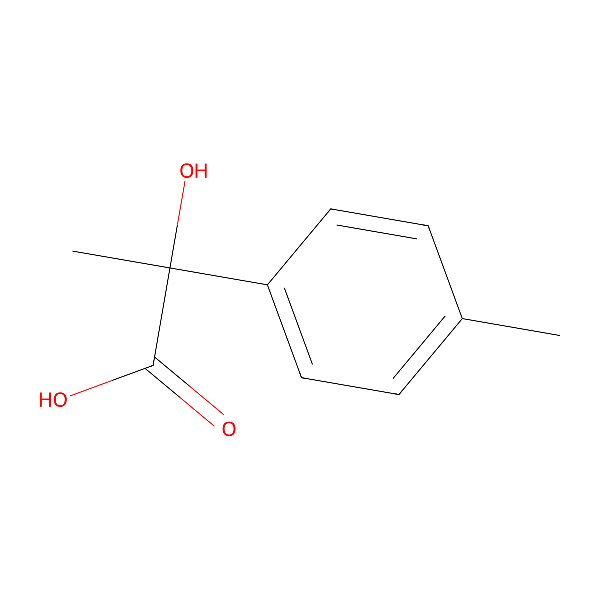 2-Hydroxy-2-(4-tolyl)propanoic acid molecular structure, CAS 56031-84-6