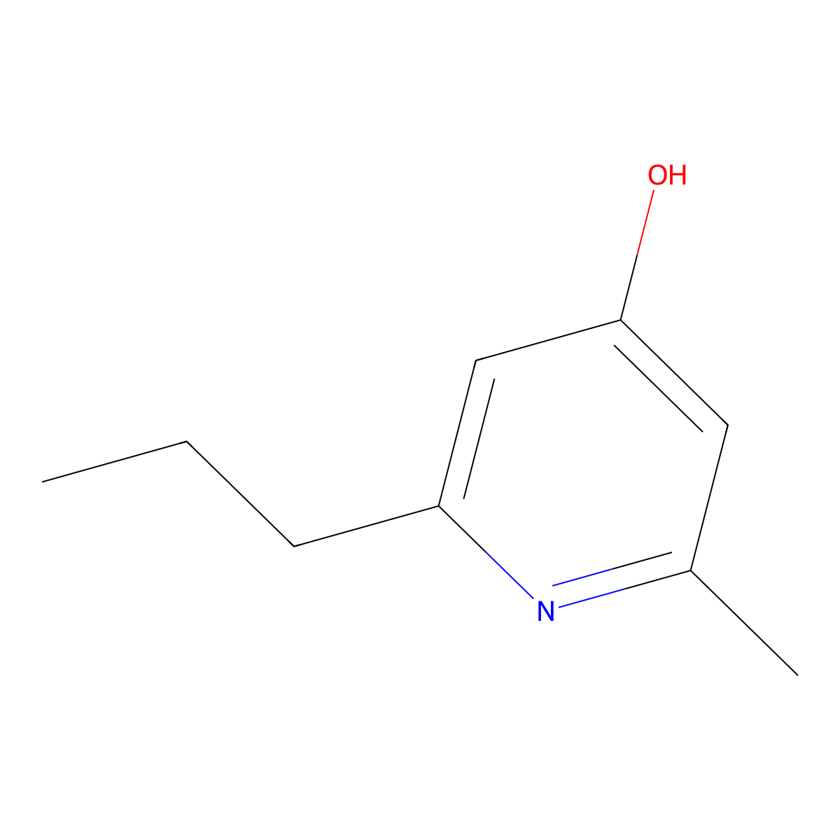 2-Methyl-6-propylpyridin-4-ol molecular structure, CAS 56039-21-5