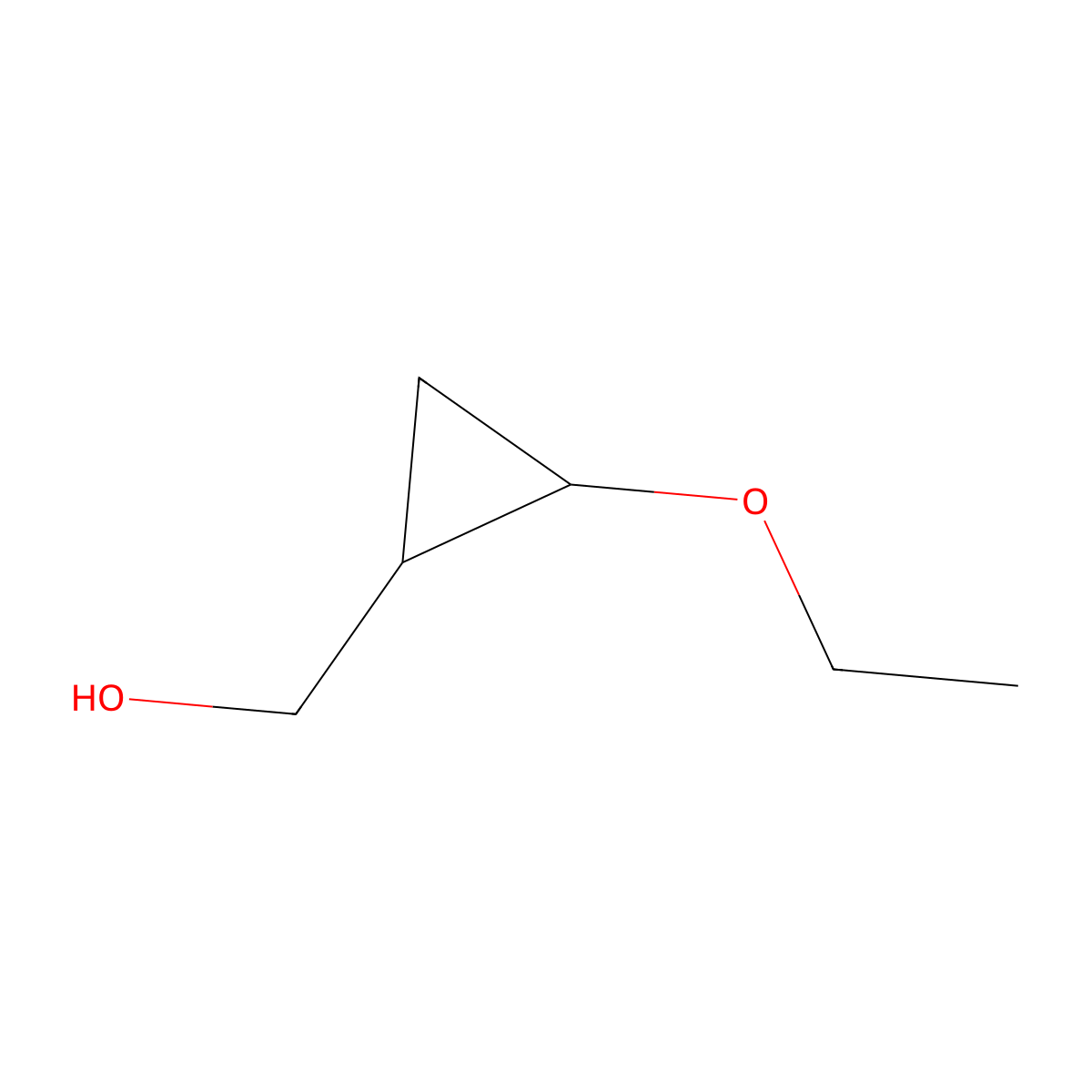 (2-Ethoxycyclopropyl)methanol molecular structure, CAS 5604-64-8