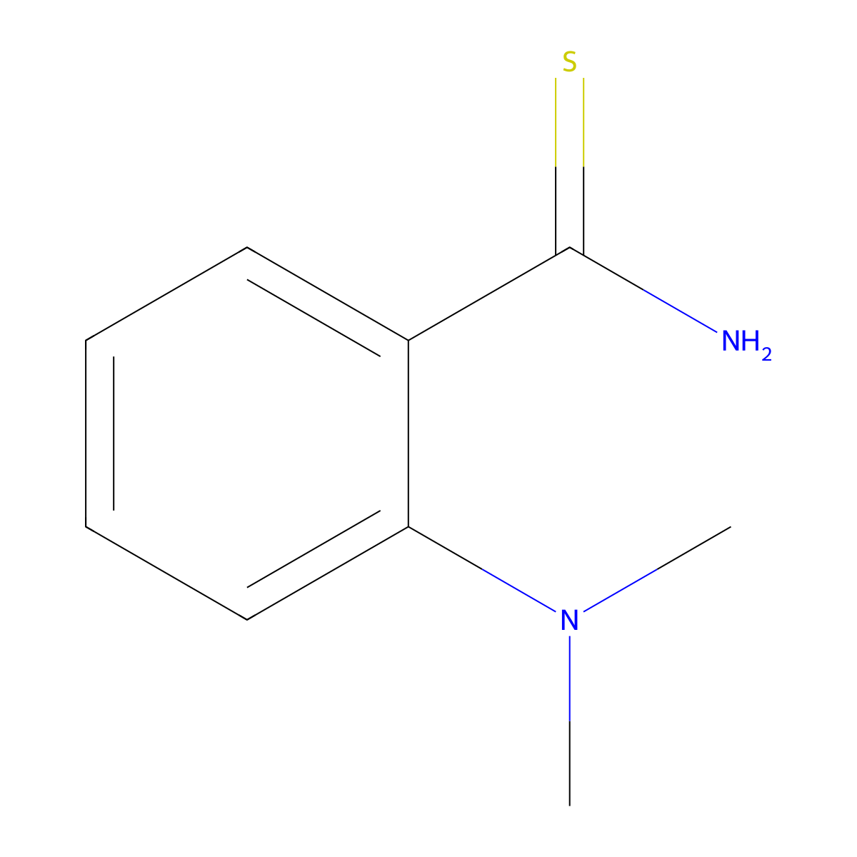 2-(Dimethylamino)benzothioamide molecular structure, CAS 56042-87-6